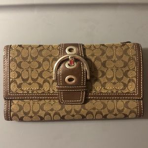 Signature Brown Coach Wallet